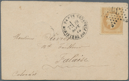 Frankreich - Ballonpost: 1870, A Self-made Postal Card Flown By Ballon Nr. 4 "LE CELESTE" Bearing A - 1960-.... Storia Postale