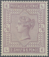 Großbritannien: 1883/1884, 2s.6.d. Lilac On White Paper, Well Perforated, Mint With Large Part Of O. - Andere & Zonder Classificatie