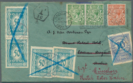 Großbritannien: 1922, Underfranked Letter Therefore Charged With 30 C. Which Resulted In The Equival - Andere & Zonder Classificatie