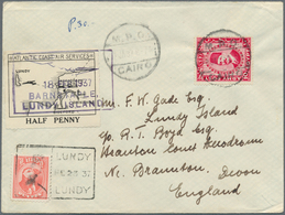 Britische Militärpost In Ägypten: 1936, 3m. Green And 10m. Carmine Each On Philatelic Cover From "CA - Sonstige & Ohne Zuordnung