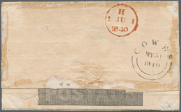 Großbritannien - Ganzsachen: 1840, MULREADY, One Penny Black, Entire Stationery Letter, Sent From CO - Autres & Non Classés