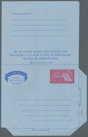 Großbritannien - Ganzsachen: 1965, Two Airletters QEII 6d, Both With EXPERIMENTAL GUM Carrying "RES" - Andere & Zonder Classificatie