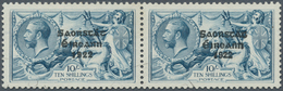 Irland: 1927, Soarstat Overprints, 10s. Dull Grey-blue, Horiz. Pair From The "Composite" Setting, Le - Storia Postale