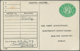 Irland - Ganzsachen: Electricity Supply Board: 1944, 1/2 D. Pale Green Printed Matter Card, Unused ( - Entiers Postaux