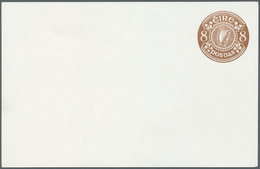Irland - Ganzsachen: Electricity Supply Board: 1977, 8 D. Chestnut Printed Matter Card (Disconnectio - Postwaardestukken