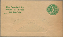 Irland - Ganzsachen: Th Irish Dunlop Cp., Ldt.: 1941, 1/2 D. Pale Green Window Envelope Without Cell - Postwaardestukken