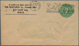 Irland - Ganzsachen: The Walpamur Co. (Ireland) Ldt., Dublin: 1936, 1/2d. Pale Green Window Envelope - Postwaardestukken