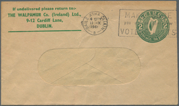 Irland - Ganzsachen: The Walpamur Co. (Ireland) Ldt., Dublin: 1960 (?), 2d. Green Window Envelope Wi - Interi Postali