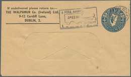 Irland - Ganzsachen: The Walpamur Co. (Ireland) Ldt., Dublin: 1970, 4d. Deep Blue Window Envelope Wi - Postwaardestukken
