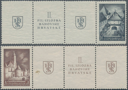 Jugoslawien: 1941, 1st Stamp Exhibition, Slavonski Brod: 2 Values On FIRSTDAY COVER, Canceled By Spe - Used Stamps