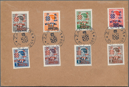 Kroatien: 1941, 25 P. - 30 Din. "armed Forces" Special Issues On 2 Covers Without Adress With Specia - Croatie