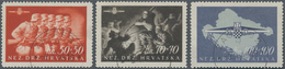 Kroatien: 1945, Sturmdivision As Set With First Day Cancellation, Certificated (signed) ÷ 1945, Stur - Croatie