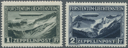 Liechtenstein: 1931, Liechtensteinfahrt Des Luftschiffs LZ 127 ‚Graf Zeppelin‘ Kompletter Satz Postf - Covers & Documents