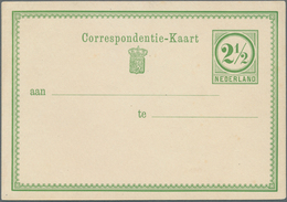 Niederlande - Ganzsachen: 1870, Five Proofs For A 2 1/2 Stationery Card. Seldomly Seen. - Ganzsachen