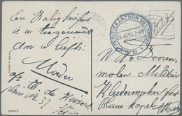 Niederlande - Besonderheiten: 1915/1916, NETHERLANDS:three Postcards With Different Military Postmar - Other & Unclassified