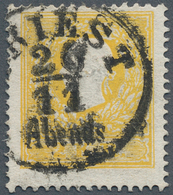 Österreich: 1858, Franz Joseph 2 Kr. Type I Dunkelgelb Mit K1 "TRIEST 26/11", Farbfrische Und Einwan - Autres & Non Classés