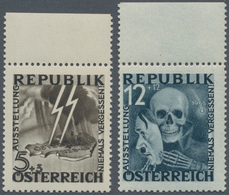 Österreich: 1946, Blitz & Totenmaske, Nicht Verausgabte Werte Zu 5 Und 12 Gr, Je Postfrisch Vom Ober - Other & Unclassified