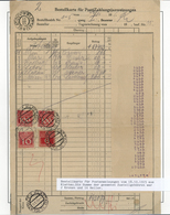 Österreich - Portomarken: 1915, Bestellkarte Für Zahlungsanweisungen Aus Klattau, Die Gesamtsumme De - Strafport