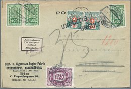 Österreich - Portomarken: 1923, Unterfrankierte Auslandskarte In Die Schweiz. Nachporto In Zürich Wa - Postage Due