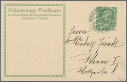 Österreich - Zeppelinpost: 1913, LZ 17 SACHSEN, 4 Verschiedene 5 H Franz-Josef Privat-Ganzsachenkart - Andere & Zonder Classificatie