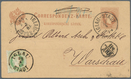 Österreich - Ganzsachen: 1879, 2 Kr Braun Ganzsachenkarte (deutsch/böhmisch) Von IGLAU-STADT, 27/4, - Autres & Non Classés