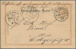 Österreich - Ganzsachen: 1894, FEHLDRUCK 5 Kreuzer Braun Ganzsachenkarte, Rückseitig Zudruck "Lehman - Andere & Zonder Classificatie