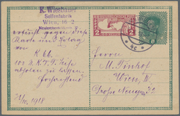 Österreich - Privatganzsachen: 1918/1919, 2 H Eilmarke Als Privater Waager. Wertstempelzudruck Auf 8 - Other & Unclassified