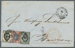 Polen - Russische Periode: 1869, 1kop. Black/yellow, 3kop. Black/green And 10kop. Brown/blue, 14kop. - Autres & Non Classés