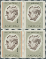 Portugal: 1971, Antonio De Oliveira Salazar 1esc. Perf. 12 Block Of Four, Mint Never Hinged, Scarce - Ungebraucht