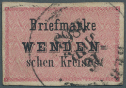 Russland - Wendensche Kreispost: 1863, (2 K.) Pale Rose And Black, Good Margins All Around, Used Wit - Other & Unclassified
