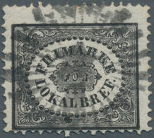 Schweden: 1856, Stockholm Local Stamp In Black Fine Used With Ray Cancel, Centred To Bottom Otherwis - Ongebruikt