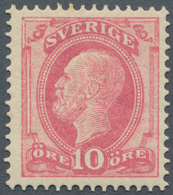 Schweden: 1885: 10 Ö. Mattkarmin, Type I, Gut Zentriertes, Ungebrauchtes Exemplar In Sehr Frischer E - Ongebruikt