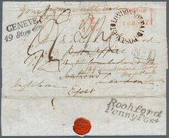 Schweiz - Besonderheiten: 1837. Pre-stamp Envelope Written From Geneva Dated '19th Oct 37' Addressed - Altri & Non Classificati