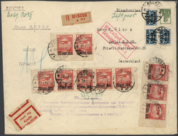 Sowjetunion - Besonderheiten: 1924, Airmail 20 K. On 10 R. Red, Horizontal Strip Five And Three And - Autres & Non Classés