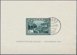 Spanien: 1937, Luxury Block Crystal Clear Used, Gum Mint Never Hinged (Edifil = € 600,-). ÷ 1937, Lu - Usati