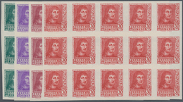 Spanien: 1938, Ferdinand II. Complete Set Of Six (incl. Diff. Imprints Of 15c. And 30c.) In IMPERFOR - Usati