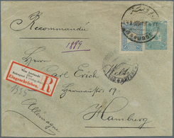 Türkei - Stempel: 1906, "BROUSSE" Cds. On Registered Uprated Used Postal Stationery Envelope With La - Altri & Non Classificati