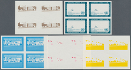 Vereinte Nationen - Genf: 1969. Progressive Proof (5 Phases) In Blocks Of 4 For The 30c Definitive S - Andere & Zonder Classificatie