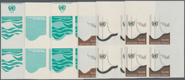 Vereinte Nationen - Genf: 1971. Progressive Proofs (6 Phases) In Corner Blocks Of 4 For The Complete - Andere & Zonder Classificatie