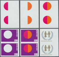 Vereinte Nationen - Genf: 1975. Progressive Proof (6 Phases) In Vertical Pairs For The 90c Value Of - Andere & Zonder Classificatie