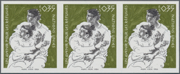 Vereinte Nationen - Genf: 1984. IMPERFORATE Horizontal Strip Of 3 For The 35c Value Of The Set "Futu - Altri & Non Classificati