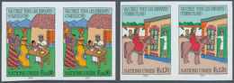 Vereinte Nationen - Genf: 1987. Complete Set "Immunize Every Child" (2 Values) In IMPERFORATE Horizo - Autres & Non Classés