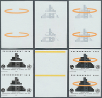 Vereinte Nationen - Genf: 1993. Progressive Proof (6 Phases) In Vertical Pairs For The 1fr Value Of - Altri & Non Classificati