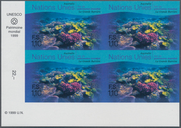 Vereinte Nationen - Genf: 1999. IMPERFORATE Corner Block Of 4 For The 1.10fr Value Of The Set "World - Altri & Non Classificati