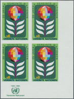 Vereinte Nationen - Wien: 1980. IMPERFORATE Corner Block Of 4 For The 6s Value Of The Issue "United - Andere & Zonder Classificatie