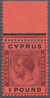 Zypern: 1924, Luxury Upper Margin Copy, Mint Never Hinged. ÷ 1924, Postfrisches Luxusoberrandstück. - Other & Unclassified