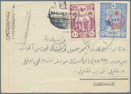 Zypern - Besonderheiten: 1916, Turkish Postcard Franked With 10 And 20 Pa. Sent To A Turkish P.O:W. - Other & Unclassified