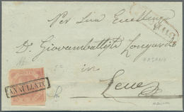 Italien - Altitalienische Staaten: Neapel: 1858, 2 Gr Brownish Rose, Close To Full Margins, Slight H - Naples