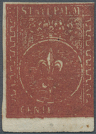 Italien - Altitalienische Staaten: Parma: 1851, 25 Cents Dark Red Brown, Mint Without Gum, Three Goo - Parme