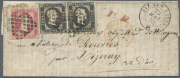 Italien - Altitalienische Staaten: Sardinien: 1851: 5 Cents, Sepia Black, First Print, Horizontal Pa - Sardaigne